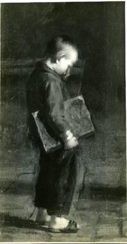 Emilio Longoni - 110, Rimprovero materno (L'intemerata o Ramanzina), Particolare
